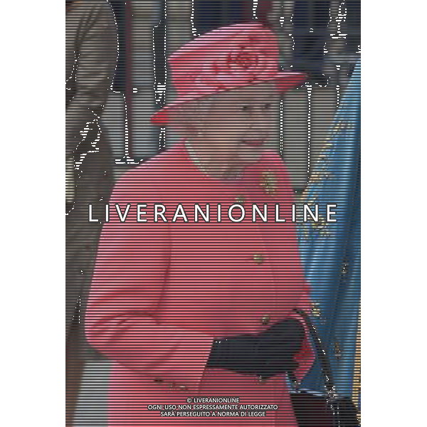 Queen Elizabeth II attends the annual Commonwealth Observance in Westminster Abbey, London. 10th March 2014. AG ALDO LIVERANI SAS ONLY ITALY