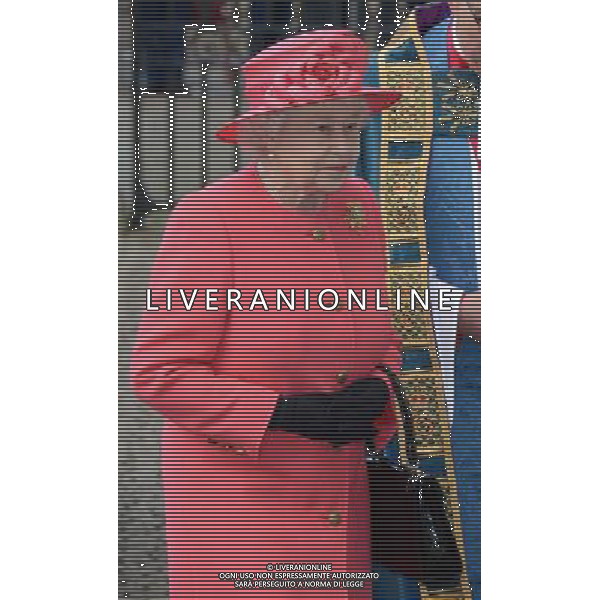 Queen Elizabeth II attends the annual Commonwealth Observance in Westminster Abbey, London. 10th March 2014. AG ALDO LIVERANI SAS ONLY ITALY