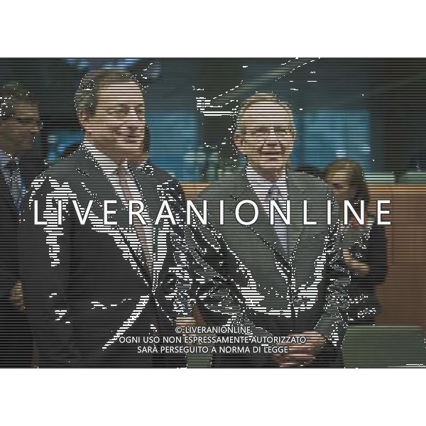 Mario Draghi (L), the Italian President of the European Central Bank (ECB) and Pier Carlo Padoan (R) Minister of Economy and Finances of Italy prior to the Eurogroup Finance Ministers meeting at the EU council headquarters in Brussels, Belgium on 10.03.2014 The Eurogroup is to discuss Winter 2014 European economic forecast by the European Commission, European Stability Mechanism (ESM) direct bank recapitalization instrument and economic adjustment programme in Cyprus, Greece and Portugal. by Wiktor Dabkowski AG ALDO LIVERANI SAS ONLY ITALY