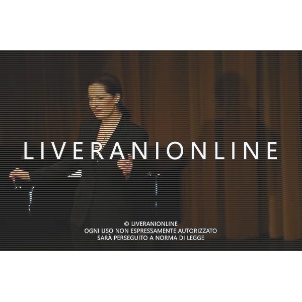 (140309) -- FRANKFURT, March 9, 2014 () -- German alto Ruth Zetzsche performs in a concert at the International Theater in Frankfurt, Germany, on March 9, 2014. Ruth Zetzsche invited the audience to revel in love songs and ballads in her concert on Sunday evening. Ruth Zetzsche was born in a musical family in Leipzig of Germany and is recognised for her creativity and unique expression with her own musical style. (/Luo Huanhuan) AG ALDO LIVERANI SAS ONLY ITALY