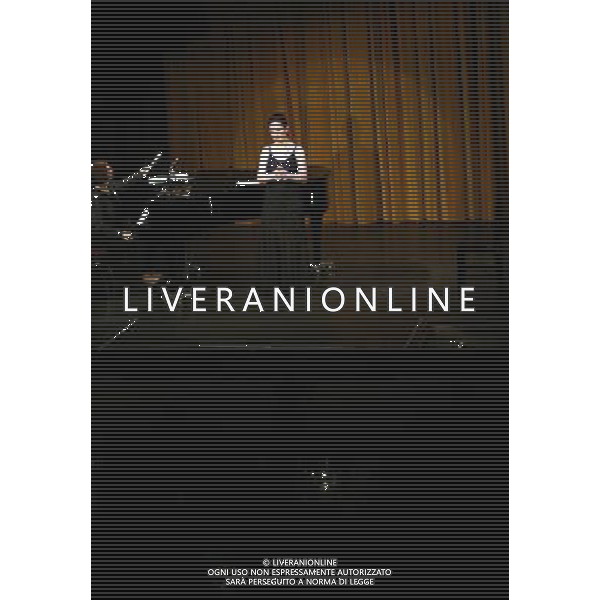 (140309) -- FRANKFURT, March 9, 2014 () -- German alto Ruth Zetzsche performs in a concert at the International Theater in Frankfurt, Germany, on March 9, 2014. Ruth Zetzsche invited the audience to revel in love songs and ballads in her concert on Sunday evening. Ruth Zetzsche was born in a musical family in Leipzig of Germany and is recognised for her creativity and unique expression with her own musical style. (/Luo Huanhuan) AG ALDO LIVERANI SAS ONLY ITALY