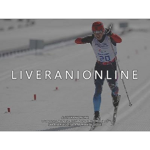 (140310) -- SOCHI, March. 10, 2014 () -- Rushan Minnegulov of Russia competes during the men\'s 20km standing of Cross Country at the 2014 Sochi Winter Paralympic Games in Sochi, Russia, March 10, 2014. Minnegulov claimed the title with 50 minutes 55.1 seconds. (/Dai Tianfang) AG ALDO LIVERANI SAS ONLY ITALY