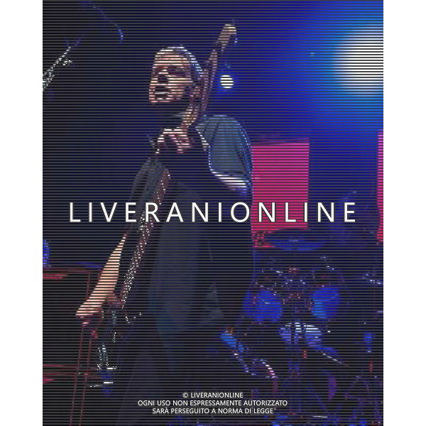 The Stranglers plays Eventim Apollo Hammersmith on 08/03/2014 at Eventim Apollo Hammersmith, London. The band celebrate their 40th anniversary year with a series of UK dates, including a return to the Apollo, which they first played in 1976. Persons pictured: Jean-Jacques Burnel, JJ Burnel. Picture by Julie Edwards AG ALDO LIVERANI SAS ONLY ITALY