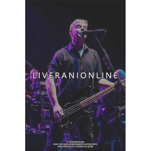 The Stranglers plays Eventim Apollo Hammersmith on 08/03/2014 at Eventim Apollo Hammersmith, London. The band celebrate their 40th anniversary year with a series of UK dates, including a return to the Apollo, which they first played in 1976. Persons pictured: Jean-Jacques Burnel, JJ Burnel. Picture by Julie Edwards AG ALDO LIVERANI SAS ONLY ITALY