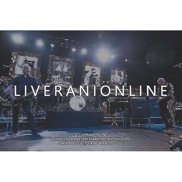 The Stranglers plays Eventim Apollo Hammersmith on 08/03/2014 at Eventim Apollo Hammersmith, London. The band celebrate their 40th anniversary year with a series of UK dates, including a return to the Apollo, which they first played in 1976. Persons pictured: Dave Greenfield, Jean-Jacques Burnel, Baz Warne. AG ALDO LIVERANI SAS ONLY ITALY