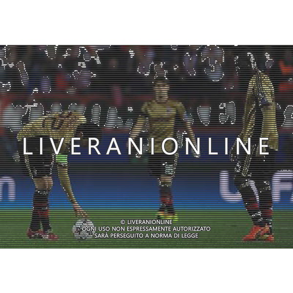 UEFA Champions League 2013/2014 Ottavi di Finale Ritorno Madrid - 11.03.2014 Atletico Madrid-Milan Nella Foto:delusione balotelli kaka\' /Ph.Vitez-Ag. Aldo Liverani