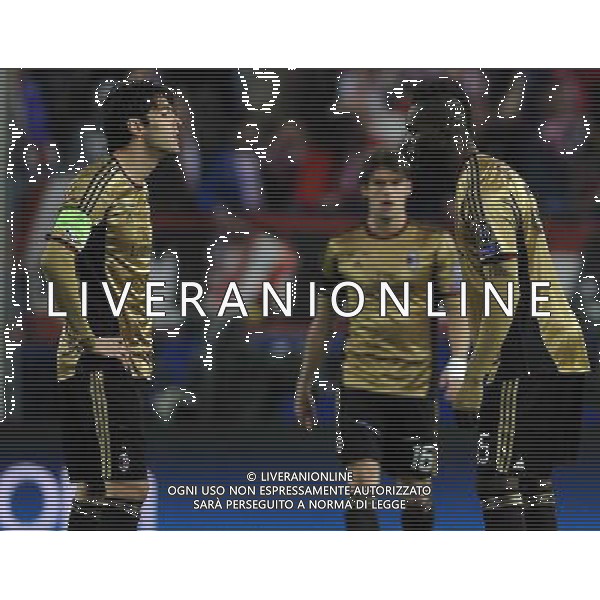 UEFA Champions League 2013/2014 Ottavi di Finale Ritorno Madrid - 11.03.2014 Atletico Madrid-Milan Nella Foto:delusione balotelli kaka\' /Ph.Vitez-Ag. Aldo Liverani