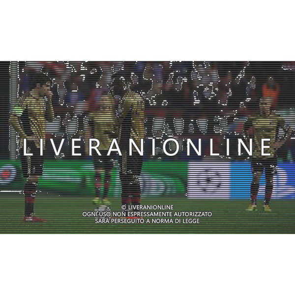 UEFA Champions League 2013/2014 Ottavi di Finale Ritorno Madrid - 11.03.2014 Atletico Madrid-Milan Nella Foto:delusione balotelli kaka\' /Ph.Vitez-Ag. Aldo Liverani