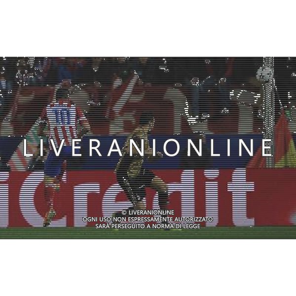 UEFA Champions League 2013/2014 Ottavi di Finale Ritorno Madrid - 11.03.2014 Atletico Madrid-Milan Nella Foto:arda turan gol /Ph.Vitez-Ag. Aldo Liverani