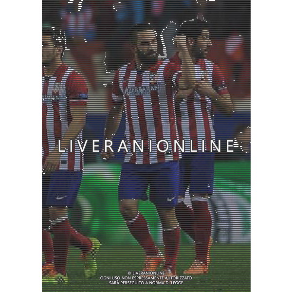 UEFA Champions League 2013/2014 Ottavi di Finale Ritorno Madrid - 11.03.2014 Atletico Madrid-Milan Nella Foto:arda turan esulta /Ph.Vitez-Ag. Aldo Liverani