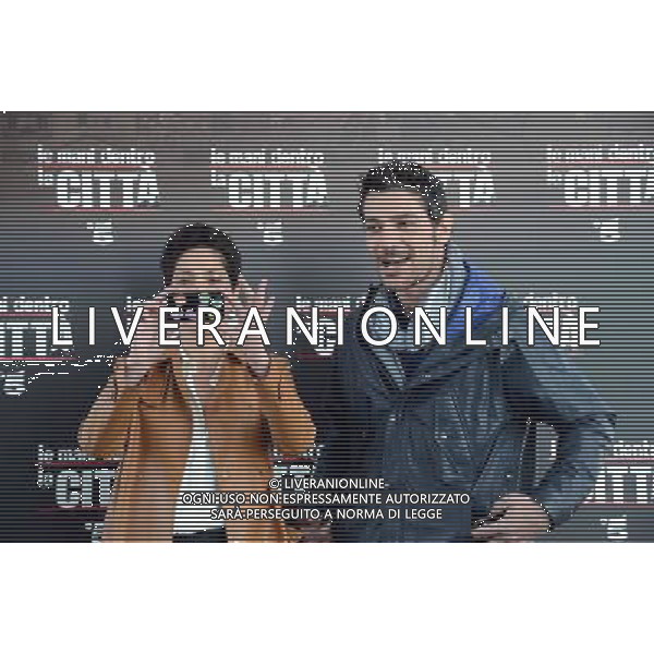 photocall sceneggiato\'Dentro la cittˆ\' nella foto:Simona Cavallari,Giuseppe Zeno foto A.Gazzaniga/Ag.Liverani