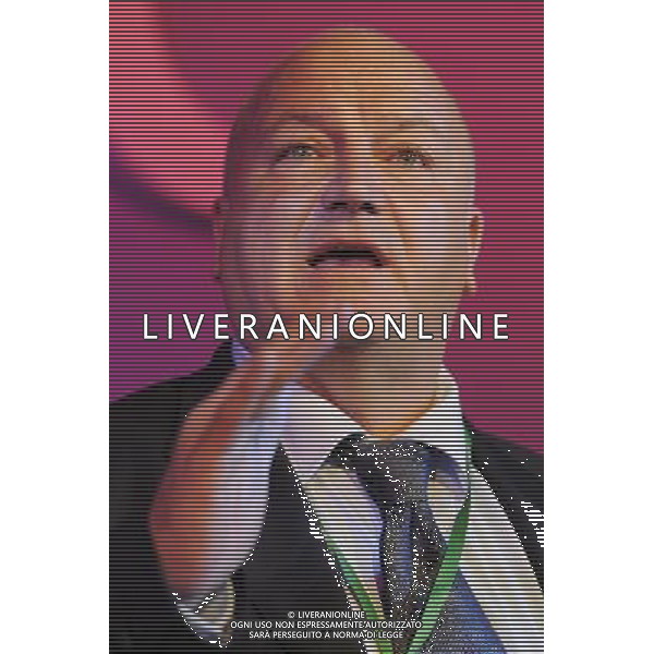 The Rail, Maritime and Transport union leader Bob Crow speaking at the TUC Conference in London this morning ©PHOTOSHOT/AGENZIA ALDO LIVERANI SAS - ITALY ONLY - EDITORIAL USE ONLY