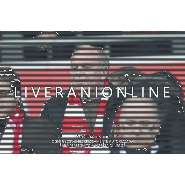 Praesident Uli Hoeness (FC Bayern Muenchen) during the UEFA Champions League Round of 16, 2nd Leg match between FC Bayern Munich and Arsenal FC at the Allianz Arena in Muenchen, Germany on 2014/03/11. EXPA Pictures © 2014, PhotoCredit: EXPA/ Eibner-Pressefoto/ Kolbert *****ATTENTION - OUT of GER***** ©photoshot/AGENZIA ALDO LIVERANI SAS - ITALY ONLY - Bayern Monaco vs Arsenal UEFA Champions League Ottavi di 16 all\'Allianz Arena di Monaco di Baviera, in Germania 11 marzo 2014