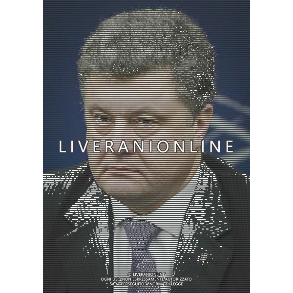 Petro Oleksiyovych Poroshenko Member of the Parliament of Ukraine and one of the Ukrainian opposition leaders holds press conference on The situation in Ukraine at European Parliament headquarters in Strasbourg, France on 12.03.2014 AG ALDO LIVERANI SAS ONLY ITALY