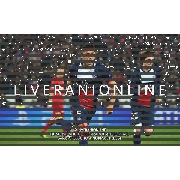 Joie MARQUINHOS - 12.03.2014 - Paris Saint Germain / Bayer Leverkusen - 1/8Finale Champions League Photo : Dave Winter / Icon Sport AG ALDO LIVERANI SAS ONLY ITALY