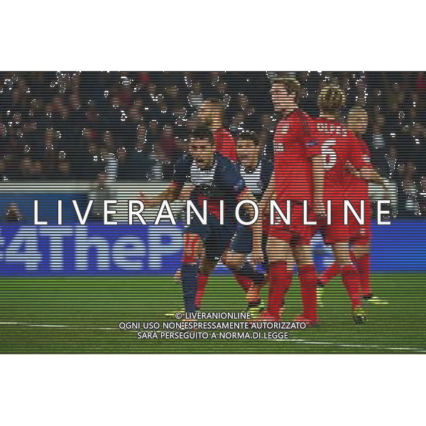 Joie MARQUINHOS - 12.03.2014 - Paris Saint Germain / Bayer Leverkusen - 1/8Finale Champions League Photo : Dave Winter / Icon Sport AG ALDO LIVERANI SAS ONLY ITALY