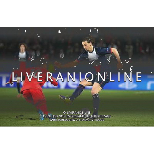 Zlatan IBRAHIMOVIC / Emre CAN - 12.03.2014 - Paris Saint Germain / Bayer Leverkusen - 1/8Finale Champions League Photo : Dave Winter / Icon Sport AG ALDO LIVERANI SAS ONLY ITALY