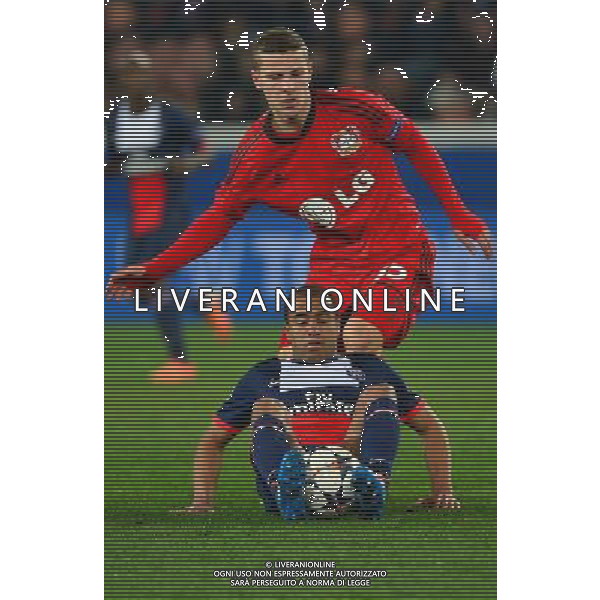LUCAS MOURA / Maximilian WAGENER - 12.03.2014 - Paris Saint Germain / Bayer Leverkusen - 1/8Finale Champions League Photo : Dave Winter / Icon Sport AG ALDO LIVERANI SAS ONLY ITALY