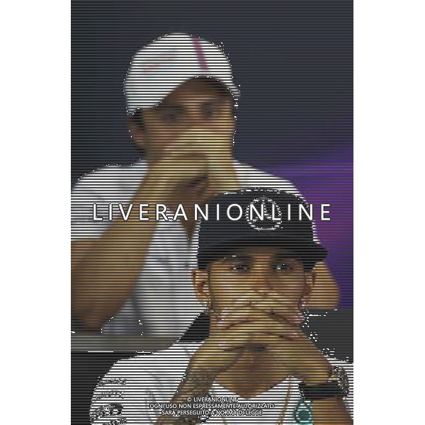 Lewis Hamilton (GBR) Mercedes AMG F1 in the FIA Press Conference. 13.03.2014. Formula 1 World Championship, Rd 1, Australian Grand Prix, Albert Park, Melbourne, Australia, Preparation Day. - www.xpbimages.com, EMail: requests@xpbimages.com - copy of publication required for printed pictures. Every used picture is fee-liable. © Copyright: Moy / XPB Images AG ALDO LIVERANI SAS ONLY ITALY