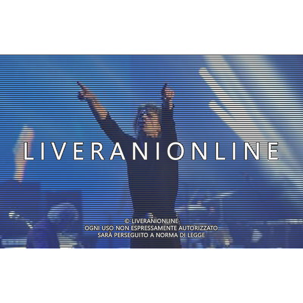 (140312) -- SHANGHAI, March 12, 2014 () -- Mick Jagger of The Rolling Stones performs during their concert at Mercedez-Benz Arena in Shanghai, China, March 12, 2014. (/Xiao Xiao)(sss) ©photoshot/AGENZIA ALDO LIVERANI SAS - ITALY ONLY - Concerto dei Rolling Stones al Mercedes-Benz Arena di Shanghai, in Cina, 12 marzo 2014.