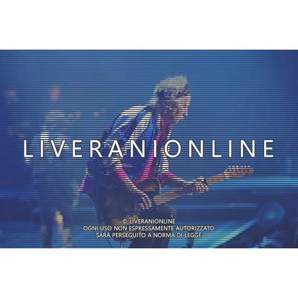(140312) -- SHANGHAI, March 12, 2014 () -- Keith Richards of The Rolling Stones performs during their concert at Mercedez-Benz Arena in Shanghai, China, March 12, 2014. (/Xiao Xiao)(sss) ©photoshot/AGENZIA ALDO LIVERANI SAS - ITALY ONLY - Concerto dei Rolling Stones al Mercedes-Benz Arena di Shanghai, in Cina, 12 marzo 2014.
