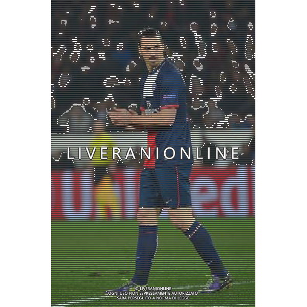 Zlatan IBRAHIMOVIC - 12.03.2014 - Paris Saint Germain / Bayer Leverkusen - 1/8Finale Champions League Photo : Dave Winter / Icon Sport AG ALDO LIVERANI SAS ONLY ITALY