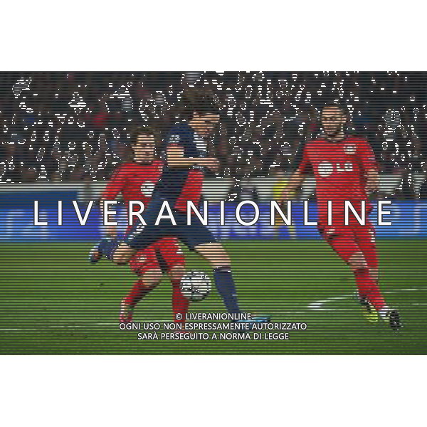 Edinson CAVANI - 12.03.2014 - Paris Saint Germain / Bayer Leverkusen - 1/8Finale Champions League Photo : Dave Winter / Icon Sport AG ALDO LIVERANI SAS ONLY ITALY
