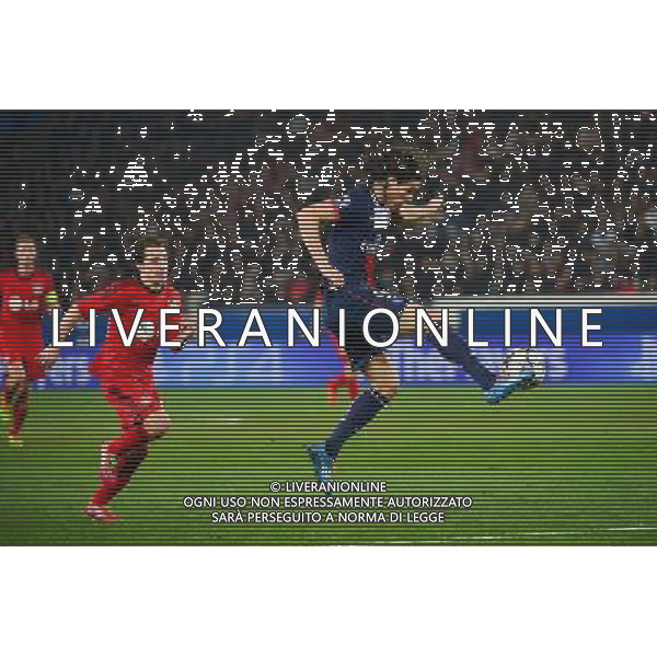Edinson CAVANI - 12.03.2014 - Paris Saint Germain / Bayer Leverkusen - 1/8Finale Champions League Photo : Dave Winter / Icon Sport AG ALDO LIVERANI SAS ONLY ITALY