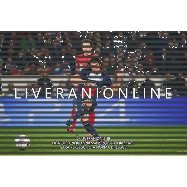 Edinson CAVANI - 12.03.2014 - Paris Saint Germain / Bayer Leverkusen - 1/8Finale Champions League Photo : Dave Winter / Icon Sport AG ALDO LIVERANI SAS ONLY ITALY