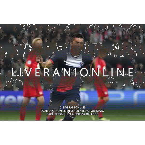 Joie MARQUINHOS - 12.03.2014 - Paris Saint Germain / Bayer Leverkusen - 1/8Finale Champions League Photo : Dave Winter / Icon Sport AG ALDO LIVERANI SAS ONLY ITALY
