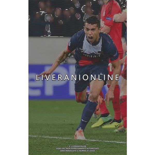 Joie MARQUINHOS - 12.03.2014 - Paris Saint Germain / Bayer Leverkusen - 1/8Finale Champions League Photo : Dave Winter / Icon Sport AG ALDO LIVERANI SAS ONLY ITALY