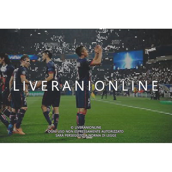Joie MARQUINHOS - 12.03.2014 - Paris Saint Germain / Bayer Leverkusen - 1/8Finale Champions League Photo : Dave Winter / Icon Sport AG ALDO LIVERANI SAS ONLY ITALY