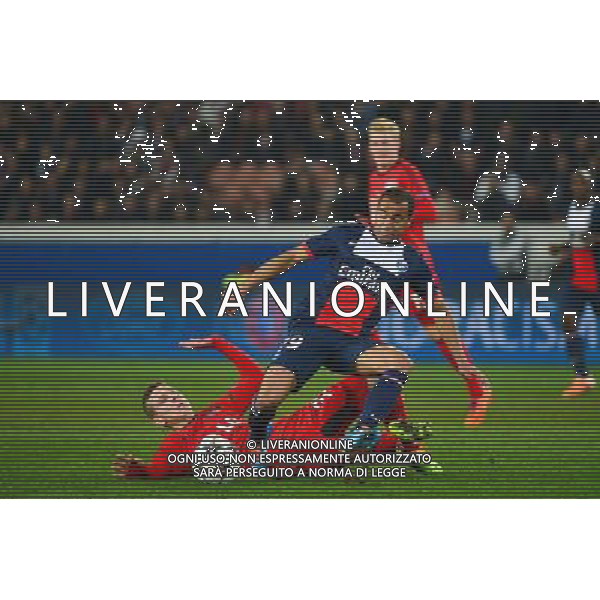 LUCAS / Maximilian WAGENER - 12.03.2014 - Paris Saint Germain / Bayer Leverkusen - 1/8Finale Champions League Photo : Dave Winter / Icon Sport AG ALDO LIVERANI SAS ONLY ITALY