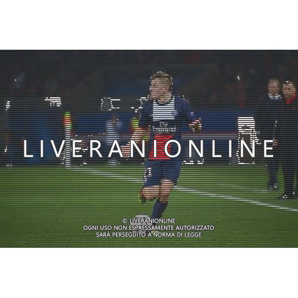 Lucas DIGNE - 12.03.2014 - Paris Saint Germain / Bayer Leverkusen - 1/8Finale Champions League Photo : Dave Winter / Icon Sport AG ALDO LIVERANI SAS ONLY ITALY