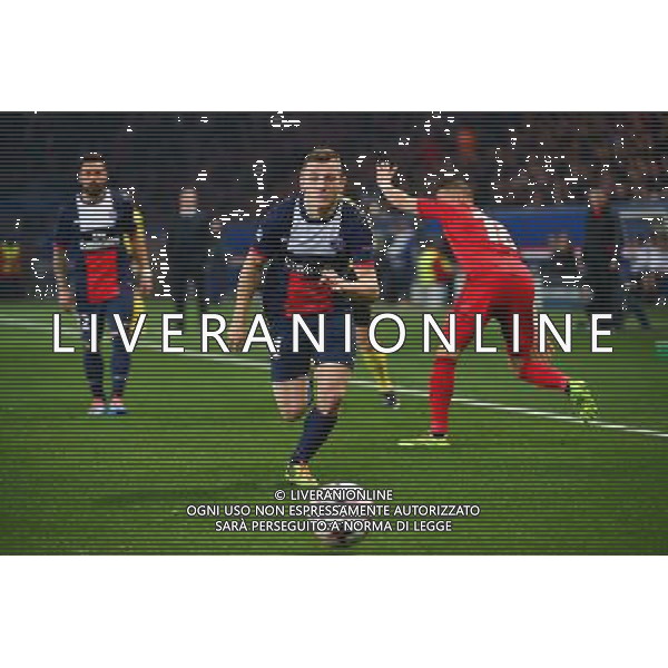 Lucas DIGNE - 12.03.2014 - Paris Saint Germain / Bayer Leverkusen - 1/8Finale Champions League Photo : Dave Winter / Icon Sport AG ALDO LIVERANI SAS ONLY ITALY