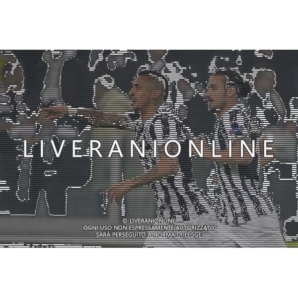 Juventus - Fiorentina Uefa Europa League - Ottavi di finale 13-03-2014 Federico Tardito/Agenzia Aldo Liverani Sas Nella foto Vidal esulta