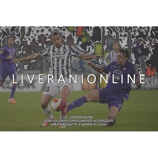 Juventus - Fiorentina Uefa Europa League - Ottavi di finale 13-03-2014 Federico Tardito/Agenzia Aldo Liverani Sas Nella foto Osvaldo e Gonzalo