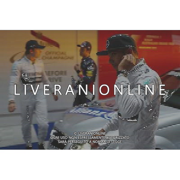 pole position for Lewis Hamilton (GBR) Mercedes AMG F1 W05, 2nd for Daniel Ricciardo (AUS) Red Bull Racing RB10 and 3rd place for Nico Rosberg (GER) Mercedes AMG F1 W05. 15.03.2014. Formula 1 World Championship, Rd 1, Australian Grand Prix, Albert Park, Melbourne, Australia, Qualifying Day. - www.xpbimages.com, EMail: requests@xpbimages.com - copy of publication required for printed pictures. Every used picture is fee-liable. © Copyright: Batchelor / XPB Images AG ALDO LIVERANI SAS ONLY ITALY