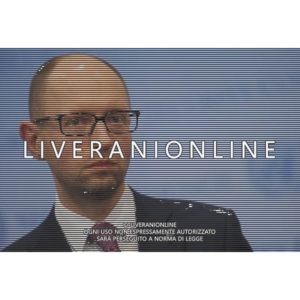 Ukrainian Prime Minister Arseniy Yatsenyuk at the UN headquarters in New York, on March 13, 2014 ©photoshot/AGENZIA ALDO LIVERANI SAS - ITALY ONLY - Il primo ministro ucraino Arseniy Yatsenyuk alla riunione del Consiglio di Sicurezza delle Nazioni Unite sullo status dell\'Ucraina, nella sede delle Nazioni Unite a New York, il 13 marzo 2014.