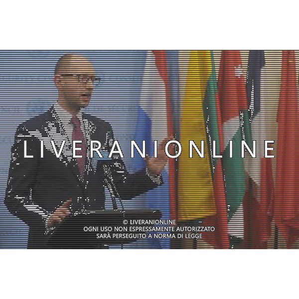 Ukrainian Prime Minister Arseniy Yatsenyuk at the UN headquarters in New York, on March 13, 2014 ©photoshot/AGENZIA ALDO LIVERANI SAS - ITALY ONLY - Il primo ministro ucraino Arseniy Yatsenyuk alla riunione del Consiglio di Sicurezza delle Nazioni Unite sullo status dell\'Ucraina, nella sede delle Nazioni Unite a New York, il 13 marzo 2014.