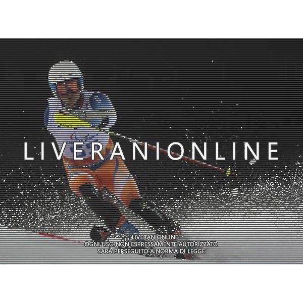 (140314) -- SOCHI, March 14, 2014 () -- Mads Andreassen of Norway competes during the alpine skiing men\'s slalom 2nd run - stading competition at the 2014 Paralympic Winter Games in Sochi, Russia on March 13, 2014. (/Dai Tianfang) (hy) ©PHOTOSHOT/AGENZIA ALDO LIVERANI SAS - ITALY ONLY - OLIMPIADI - Giochi invernali Paralimpici di Sochi, Russia 13 marzo 2014