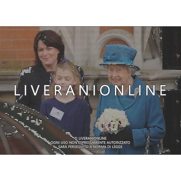  HRH the Queen and the Duke of Edinburgh visit the Royal Holloway University, on Friday March 14, 2014. ©photoshot/AGENZIA ALDO LIVERANI SAS - ITALY ONLY - REALI INGLESI: la Regina Elisabetta II, in visita alla Royal Holloway, University di Londra
