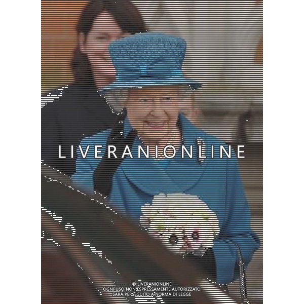  HRH the Queen and the Duke of Edinburgh visit the Royal Holloway University, on Friday March 14, 2014. ©photoshot/AGENZIA ALDO LIVERANI SAS - ITALY ONLY - REALI INGLESI: la Regina Elisabetta II, in visita alla Royal Holloway, University di Londra