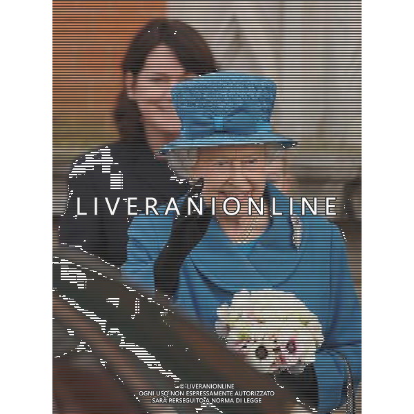  HRH the Queen and the Duke of Edinburgh visit the Royal Holloway University, on Friday March 14, 2014. ©photoshot/AGENZIA ALDO LIVERANI SAS - ITALY ONLY - REALI INGLESI: la Regina Elisabetta II, in visita alla Royal Holloway, University di Londra
