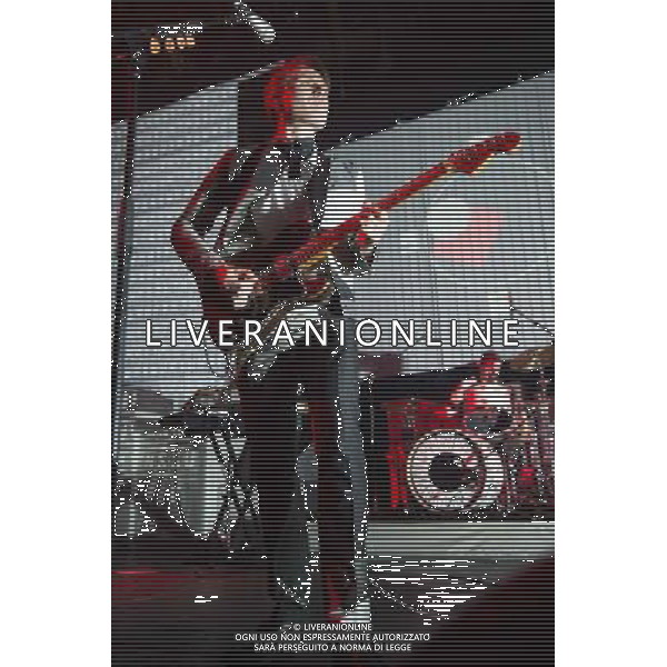 Alex Kapranos of Glasgow band Franz Ferdinand performing at the first of two shows at The Roundhouse, London, England, UK on 14th March 2014. AG ALDO LIVERANI SAS ONLY ITALY