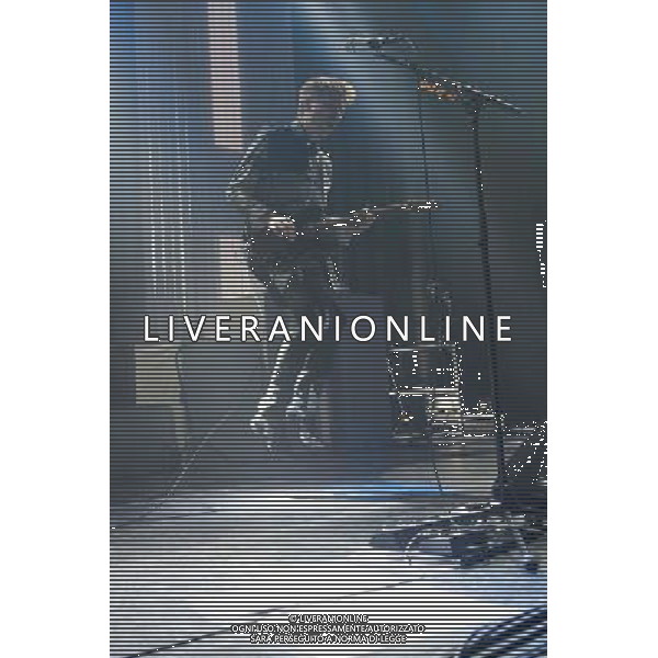 Alex Kapranos of Glasgow band Franz Ferdinand performing at the first of two shows at The Roundhouse, London, England, UK on 14th March 2014. AG ALDO LIVERANI SAS ONLY ITALY