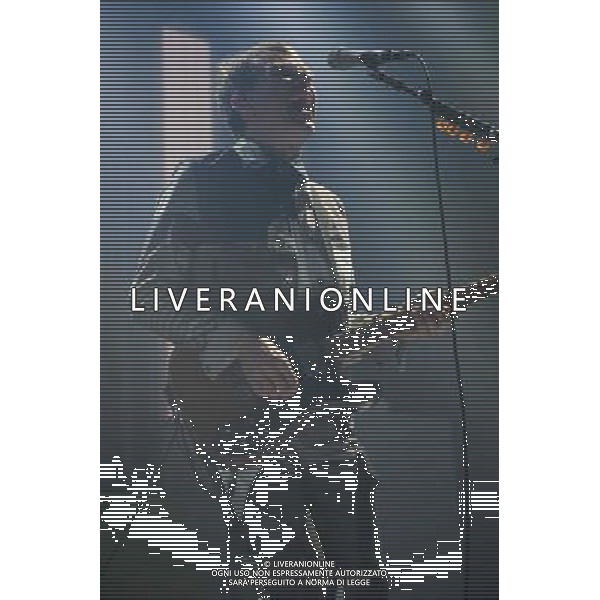 Alex Kapranos of Glasgow band Franz Ferdinand performing at the first of two shows at The Roundhouse, London, England, UK on 14th March 2014. AG ALDO LIVERANI SAS ONLY ITALY