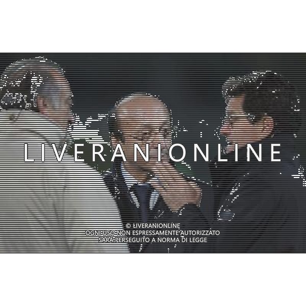 Atalanta - Juventus coppa italia tim cup 19/11/2004 nella foto antonio giraudo luciano moggi e fabio capello foto andry/agenzia aldo liverani