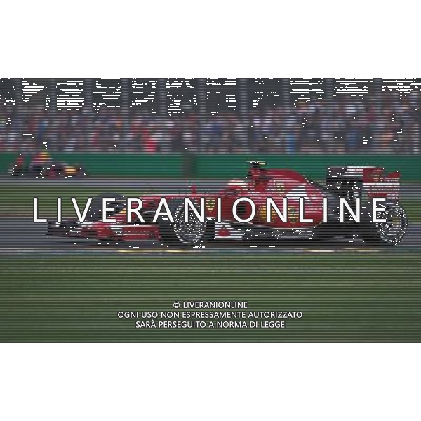 (140315) -- MELBOURNE, March 15, 2014 () -- Ferrari driver Kimi Raikkonen of Finland competes during the qualifying session for the Australian Formula One Grand Prix in Melbourne, Australia, March 15, 2014. (/Bai Xue) AG ALDO LIVERANI SAS ONLY ITALY