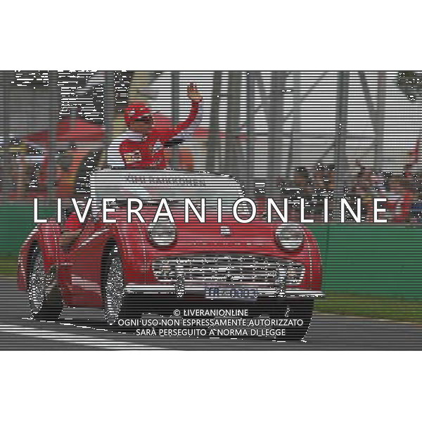Kimi Raikkonen (FIN) Ferrari on the drivers parade. 16.03.2014. Formula 1 World Championship, Rd 1, Australian Grand Prix, Albert Park, Melbourne, Australia, Race Day. - www.xpbimages.com, EMail: requests@xpbimages.com - copy of publication required for printed pictures. Every used picture is fee-liable. © Copyright: Moy / XPB Images AG ALDO LIVERANI SAS ONLY ITALY
